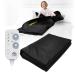 Infrared sauna corner with 9 heating modes 2 zone infrared sauna blank Fern infrared home sauna corner with remote control portable sauna for home detox beauty mobile sauna heating blanket 180x220cm (black)