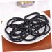 Beaupretty Rubber no metal ponytail holders stretch rubber bands for hair black elastic hair ties hair ties for curly hair metal hair band hair bungee black rubber bands bead no - Buy Online on GoSupps.com