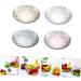 PRETYZOOM Home Fruit Tray 4pcs Snack Dried Multifunction Plates Fruits Small Household Candy Fruit Style European Trays Home 21X21CM Yellow - Buy Online on GoSupps.com