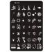 Nail Art Stamping Plates Set Animals Design Nail Image Stamp Plates Manicure Templates Manicure Printing Stencil Accessories Style 4.