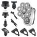Head Shaver for Men 6 in 1 Mens Bald Head USB Electric Shaver Wet/Dry LED Display Faster-Charging Cordless Mens Grooming Kit with Nose Hair Trimmer