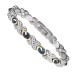 (STB-0137SGD) Wollet Jewelry 19CM/ 8MM Energy Healthy Magnetic Bracelet for Women