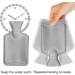 Rubber Hot Water Bottle with Plush Cover and Belt | Pain Relief for Neck, Shoulder, Back, and Waist - Buy Online on GoSupps.com