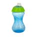 Nuby 3 Piece No-Spill Easy Grip Cup with Soft Flex Spout Clik It Lock Feature Boy 10 Ounce (Pack of 3) - Buy Online on GoSupps.com