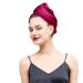Buy Holiberty Coral Velvet Hair Drying Cap - Ultra Absorbent Fast Drying Towel Wrap for Women & Girls - Perfect for Long Curly Hair (Wine Red) - International Shipping Available - Buy Online on GoSupps.com