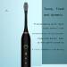Smart Rechargeable Electric Toothbrush | 6-Speed Timer, IPX7 Waterproof | 8-Replaceable Brush Heads | Black - Buy Online on GoSupps.com