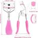 Lash Curler No Pinching or Pulling Long Lasting Eyelash Curler Fit All Eye Shapes Professional Makeup Tool for Eyelashes with 10 Pieces Silicone Refill Pads (Pink) - Buy Online on GoSupps.com