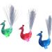 Colours LED Party Finger Lights for Adults Novelty Peacock Flashlight Fiber Optic Lights Light Up Finger Ring for Party Favors Halloween Raves Concert Shows Decorations Party Favor