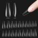 Beetles Gel Tips Refill Pack Coffin Long Shape 200pcs NO.6 Separate Size Pre-shaped Clear Full Cover False Nails Easy Nail Extensions Acrylic Nails False Press on Nail Tips Fast Nails Art UV LED Lamp Easy DIY Acrylic N...