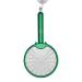 Racket USB Rechargeable Fly Racket - Foldable Fly Swatter Racket 3000 Volts Fly for Buggs Fly Killers for Travel Outdoor Camping (Green)