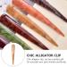 Lurrose Gold Acrylic Duck Beak Hair Clips - Long Side Insertion Salon Style - Buy Online on GoSupps.com