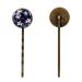 Merry Christmas Santa Claus Hair Clips - Navy Blue Snowflakes & Unicorns | Pack of 4 - International Shipping Available - Buy Online on GoSupps.com