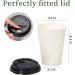 12 oz RACETOP Paper Coffee Cups with Lids 100 Pack - Disposable Hot Cups - Buy Online on GoSupps.com