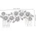 Ipetboom Flower Hair Comb Bridal Side Combs Bridal Hair Comb Women Hair Accessories for Brides Crystal Hair Clip Bridal Headpiece Pearl Tiara Rhinestone Hair Comb Cute Miss Princess - Buy Online on GoSupps.com