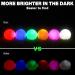 Big Teeth Glow in the Dark Golf Balls - 6 Pack LED Light Up Balls in 6 Colors - Buy Online on GoSupps.com