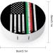 Italian American Thin Line Flag Round Case For Contact Lens Kit Storage Box with Mirror Printed - Buy Online on GoSupps.com