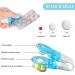 Portable Medicine Taker Take Medicine Tool Portable ABS Transparent and Blue for Office - Buy Online on GoSupps.com