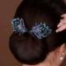 Rhinestone Flower Hair Clip Whale Tail Rhinestone Flower Hair Clip For Women Lazy Hair Curler Deft Bun Maker Elegant Lazy Hair Curler Bun Clips Ocean Blue Feather Hairpin (Size : Feather) - Buy Online on GoSupps.com