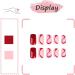 24Pcs Short Square Swirl French Press False Nails - Colorful Wave Design for Women and Teens | Elegant Ballet Fake Nails with Glue Sticker - Style 4 - Buy Online on GoSupps.com