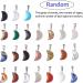 50Pcs Mixed Stone Crescent Moon Pendants for Jewelry Making - Chakra Reiki Gemstone Charms - Buy Online on GoSupps.com