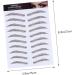 FRCOLOR 12 Pcs Eyebrow Stickers Waterproof Makeup Eyebrow Transfers for Women Imitation Eyebrow 3d Mold Hair - Buy Online on GoSupps.com