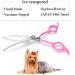 Moontay 6.5 Curved Dogs Grooming Scissors | Professional 440C Japanese Stainless Steel Shears for Dogs, Cats, and Pets - Pink - Buy Online on GoSupps.com