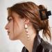 ATODEN 5 Pcs Square Hair Clips - Matte Claw Clips for Women Girls - Non-slip Strong Grip Hair Clamps - Hair Styling Accessories - White, Black, Khaki - Ideal for Thin and Medium Hair - Buy Online on GoSupps.com