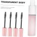 WOONEKY 50 Pcs Mascara Empty Tube Glossy Lip Gloss DIY Mascara Tube Mascara Wands and Bottle Plastic Pink - Buy Online on GoSupps.com