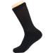 Diabetic Loose Fit Non-Binding Crew Socks - Full Cushioned Cotton (13-15 Black, 6 Pairs) - Buy Online on GoSupps.com