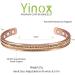 YINOX 6 Pure Copper Magnetic Bracelet for Arthritis - Unisex Braided Cuff with 2 Magnets - Buy Online on GoSupps.com