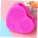 Cabilock Silicone Tool Brush Cleaner Mat Brush Cleaning Pad Brush Washing Mat Makeup Brush Cleaning Tool Heart-shaped Cleaning Supplies 8X8.5cm Rosy - Buy Online on GoSupps.com