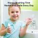 Karseen Kids U-Shaped Toddler Toothbrush with Cover - Food Grade Silicone Brush Head - Manual Training Toothbrush for 2-6 Years - Blue and Green - Buy Online on GoSupps.com