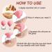 Glass Facial Cupping Set - 2 Piece Silicone Vacuum Suction Cups for Face, Back, Shoulder - Pink - Buy Online on GoSupps.com