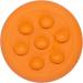 Lickimat UFO - Bathing Distraction for Pets | Natural Rubber Soft Treats Unique Design | Orange Zigzag Pattern - Buy Online on GoSupps.com