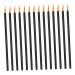 FOYTOKI 100pcs Disposable Eyeliner Brush Lip Gloss Wands Fine Eyeliner Brush Face Makeup Black Plastic