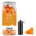 Klickmart Ear Plugs for Sleep Super Soft Foam Ear Plugs 38 db Highest SNR 60 Pairs Reusable Foam Earplug One Size Fits Virtually Every Wearer for Sleeping Travel Loud Noise etc Orange