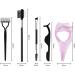YOXIER Brow Lash Grooming Set Natural Eyelash Comb 5pcs/set Multifunctional Mascara Brush Kit Wand for Lifting Effects Enhance Lower Lashes Nylon Wool No 1 Set - Buy Online on GoSupps.com