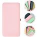 Frcolor Pink Tweezers Storage Box for Eyelash Extensions - Makeup Tool Case & Scissor Holder | Travel-Friendly Leather Container 18x9.8cm - Buy Online on GoSupps.com