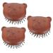 Beavorty 3st Airbagkamm Massage comb Portable Small Cum Peeling Pestwear Brush Scalp Massager Wooden ridge head scrubber for washing the hair headwear removal shampoo