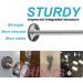 4Pcs Universal Baby Gate Threaded Spindle Rod M8 Replacement Bolt Set - Extra Long White Tension Gate Extender for Baby and Pet Safety Gates - Buy Online on GoSupps.com