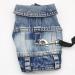 Feiling Jeans Dog Jacket - Denim Coat with Leash Clip for Small & Medium Dogs | Stylish Pet Vest for Puppies (Blue Size L) - Buy Online on GoSupps.com