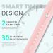 7am2m Sonic Electric Toothbrush for Adults and Kids with Travel Case and 8 Brush Heads 5 Modes with 2 Minutes Build in Smart Timer Roman Column Handle Design (Pink) Pink With Travel Case - Buy Online on GoSupps.com