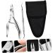 Housoutil 1 Set Manicure 2-piece Set Fingernail Clipper Dead Skin Scissor Home Nail Pliers Manicure Tools Cuticle Nail Clippers Para U as Pedicure Stainless Steel Nail File - Buy Online on GoSupps.com