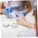 POPETPOP Nail Art Crystal Cup Glass Cups with Lids Nails Glass Dish Clear Glass Mugs Nail Art Supplies Glass Tumbler with Lid Crystal Nail Bowl Crystal Nail Art Cup White Liquid Washing Cup - Buy Online on GoSupps.com