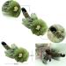 Large Green Gauze Flower Banana Clip - Stylish Hair Barrette Accessory - Buy Online on GoSupps.com