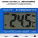 GOTOTOP Mini Alarm Thermometer Electronic Thermometer Instant Reading Large LCD Display Screen ABS Livestock Farm Indoor Outdoor (-50 + 70 ) - Buy Online on GoSupps.com