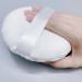 Powder Puff manqianxun 5.1Inch Large Loose Powder Puff for Body Powder Ultra Soft Washable Velour Fluffy Body Powder Puffs with Ribbon White