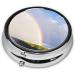 Niagara Falls Round Pill Box - 3 Compartment Mini Travel Organizer for Vitamins & Medications | Portable Decorative Purse Holder - Buy Online on GoSupps.com