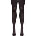 Truform 18mmHg Compression Thigh High Stockings for Men & Women - Black, Large - 1 Pair - Buy Online on GoSupps.com