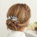 Casdre Blue Rhinestone Hair Pins - Silver Flower Bridal Hair Pieces (Pack of 3) - Buy Online on GoSupps.com